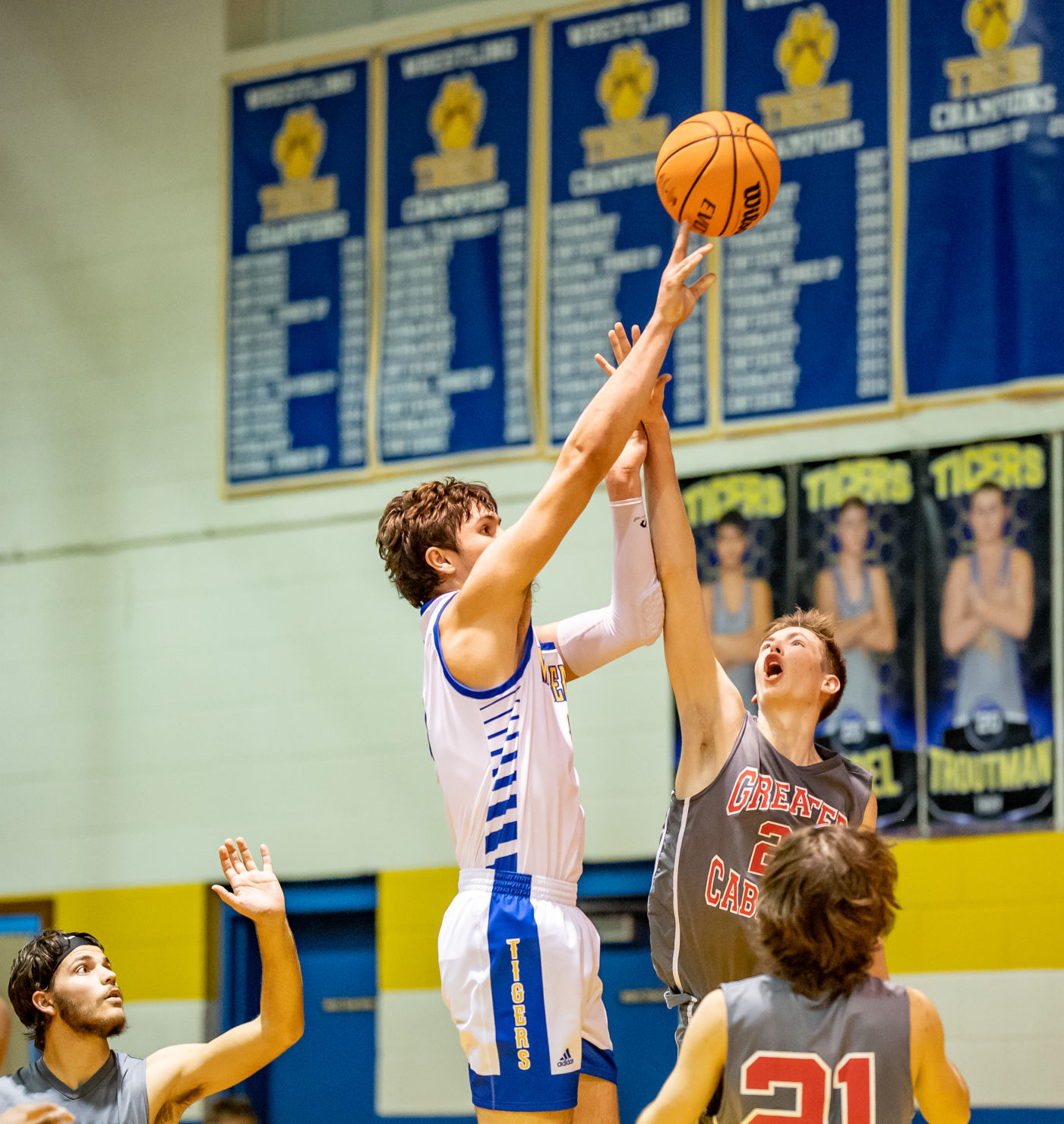 Friday night basketball action